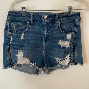 American eagle super stretch jean shorts
